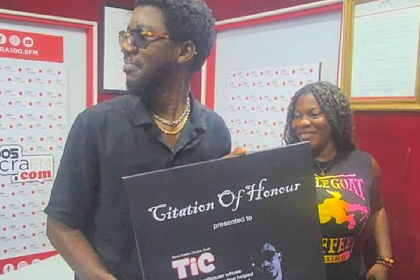 TiC honoured for his pivotal contribution to what Afrobeats