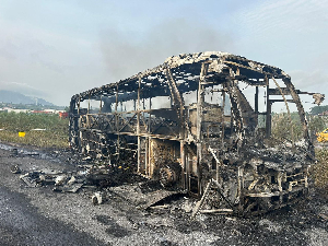 The fuel tanker explosion caused extensive destruction at the scene