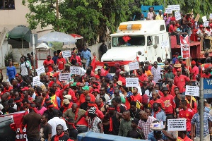 Ghana First Patriotic Front staged their first demonstration on 29th April 2018