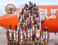 File photo of the Black Stars in the USA