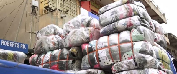 Imported used clothing, popularly called Obroni wawu in Ghana