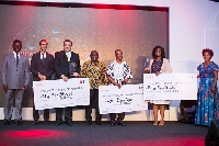 President Nana Akufo-Addo with some winners