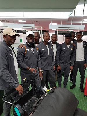 Black Stars have arrived in Tokyo for the game against Japan