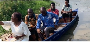 GNAT in the Volta Region has donated two wooden Canoes to Lawoshime and Wenyagor M/A basic schools
