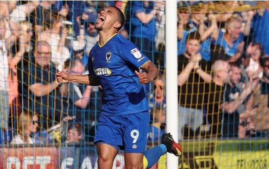 Kwesi Appah was on target for AFC Wimbledon