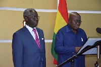 Senior advisor Osafo-Maafo and president Akufo-Addo