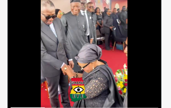Afenyo-Markin’s strange message to Lordina Mahama at Nana Konadu’s funeral