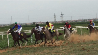 Horse racing competition takes place at the Accra Race Course