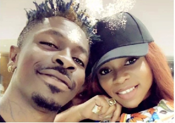 Shatta Wale with ex-girlfriend, Diamond Michelle Gbagonah