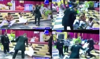 The two being whipped by Bishop Obinim on live TV