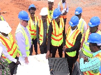 The visit by the Board members was to familiarise themselves with progress of work at the terminal.