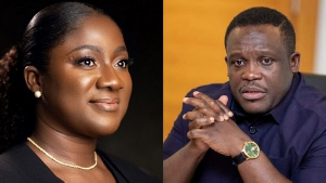 Akosua Manu (L) and Sam Nartey George (R)