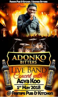 The concert is put together by Adonko Bitters
