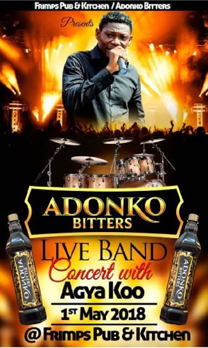The concert is put together by Adonko Bitters