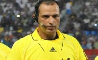 Moroccan referee Bouchaib El Ahrach
