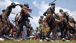 File photo of some men displaying cultural dance