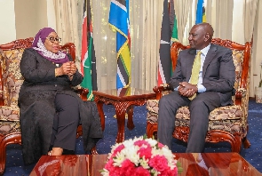 Kenya president William Ruto and Tanzania's Samia Suluhu Hassan