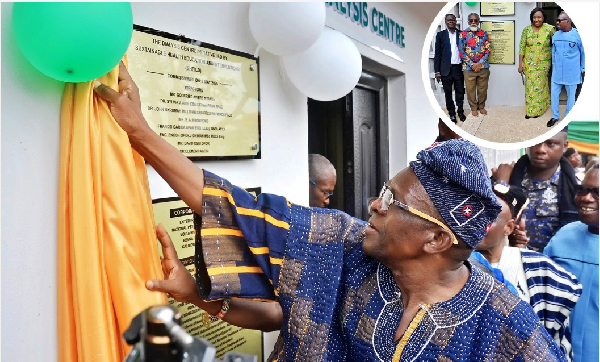 Alban Bagbin unveiling the facility