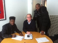Kojo Brown signing his new deal