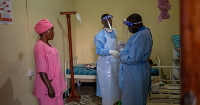 Manza Pantience oversees Ebola testing in Bunia, Congo