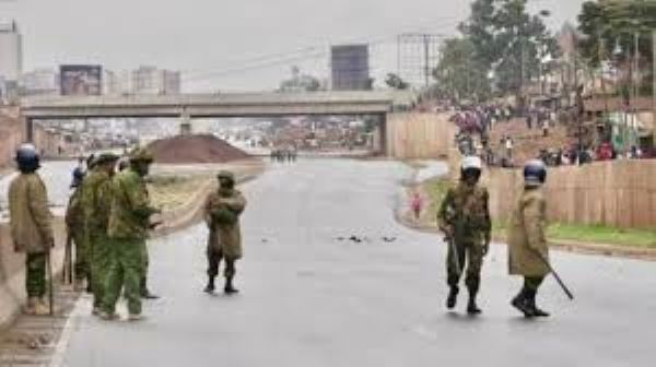 Key roads into Nairobi city centre have been blocked
