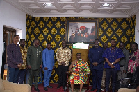 Okuapehene, Oseadeeyo Kwasi Akuffo Ababio III (seated) with officials from TCDA
