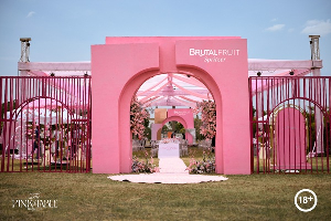 A photo of the Brutal Fruit Pink Table event