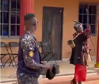 Screenshot from a video of the incident