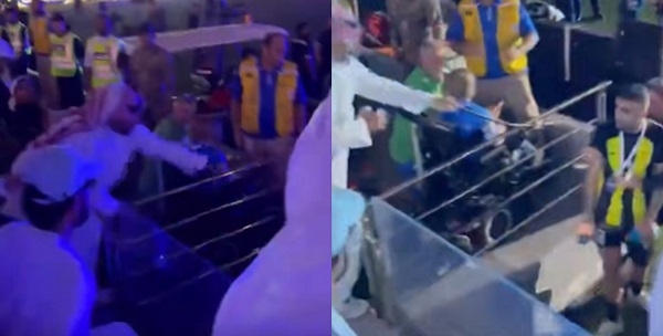 Watch how an Al-Ittihad fan lashed the club's players after Super Cup ...