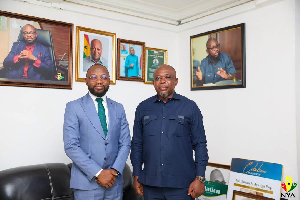 Majority Leader James Agalga Visits NYA CEO Osman Ayariga, Urge