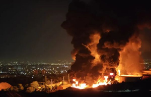 Tehran oil facility under missile attack