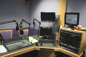 BBC Wales Sport Radio Booth