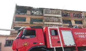 Ghana National Fire Service managed to put out the fire within 30 minutes of their arrival