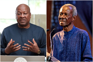 President John Mahama (R) has earned the praise of Kwame Pianim (R)