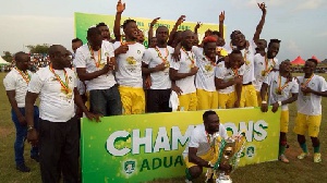 Aduana Stars were crowned winners of the Ghana Premier League after amassing 57 points this season
