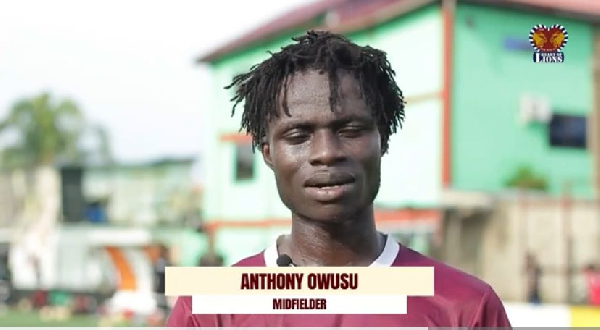 Heart of Lions midfielder Anthony Owusu