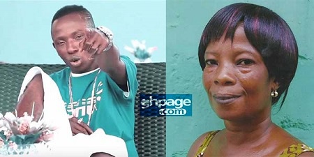 Patapaa Amisty and his mother