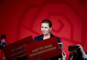 Denmark's Prime Minister And Leader Of The Social Democrats Party Mette Frederiksen
