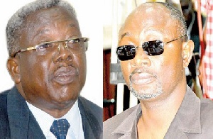 Justice Yaw Apau and Alfred Woyome