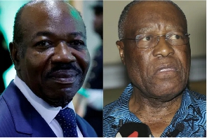 Gabon President Ali Bongo Ondimba, left, will take on 13 candidates, including Albert Ondo Ossa