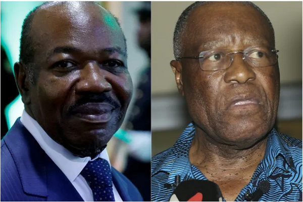 Gabon President Ali Bongo Ondimba, left, will take on 13 candidates, including Albert Ondo Ossa