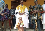 Paramount Chief of the Buipe Traditional Area, Buipewura Abdulai Jinapor (II) with some elders