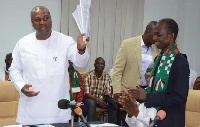 Former President John Dramani Mahama is among the eight aspirants for the presidential primary