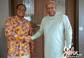 Dr. Kwabena Duffuor and former President John Dramani Mahama