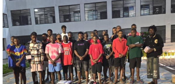 The operation led to the arrest of 25 Nigerian nationals