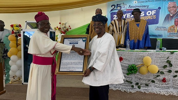 Speaker of Parliament Alban Bagbin [R]