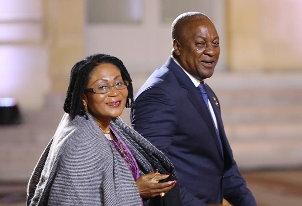 President John Dramani Mahama and First Lady Lordina Mahama