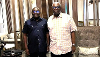 Dr Mahamudu BAwumia (L) with Boakye Agyarko (R)