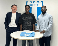 Ghanaian youngster Raphael Adjei has joined Swedish club Malmo on loan