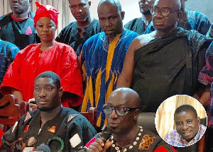 A photo of Chiefs and Elders from Suhum and Nsawam communities